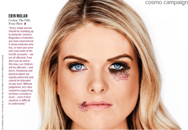 Celebs Feature In Cosmo's New Domestic Violence Campaign