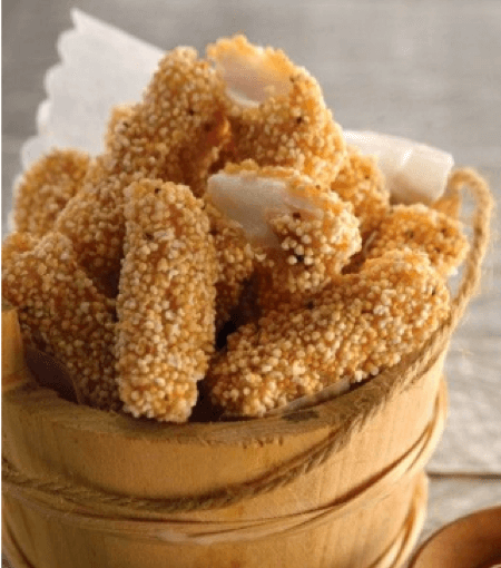 Fish Dumplings Cover In Quinoa - Rational Combi Ovens Recipes