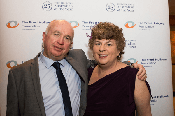Neil & Linda attended a fundraising dinner to honour Fred Hollows’ contribution to eliminating avoidable blindness