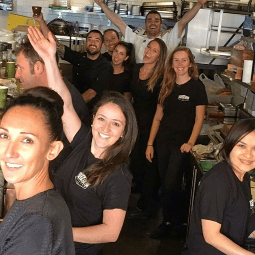Happy crew at Fuel Espresso Bar Brookvale