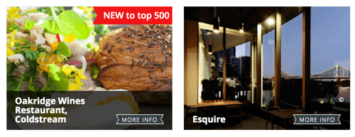 So why try out the AUSTRALIA'S TOP 500 RESTAURANTS