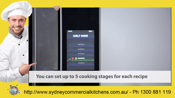 Step 13 Cooking Meatballs with the Turbofan E33T5 Convection Oven using individual Shelf Timers