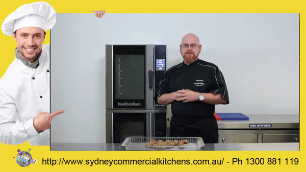 Step 1 Cooking Meatballs with the Turbofan E33T5 Convection Oven using individual Shelf Timers