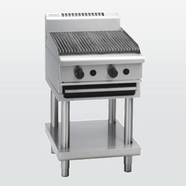 Waldorf 800 Series CHL8600G-LS - 600mm Gas Chargrill Low Back Version Leg Stand