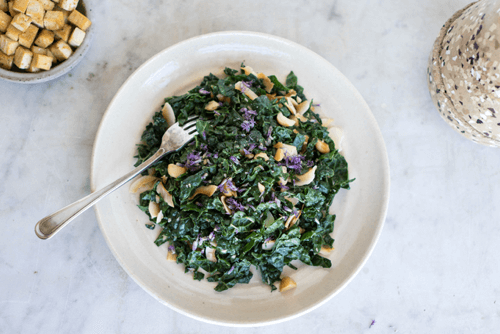 An Exceptional Salad with an Unusual Coconut Oil Dressing