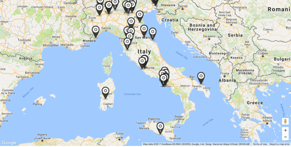 343 Michelin Star restaurants in Italy