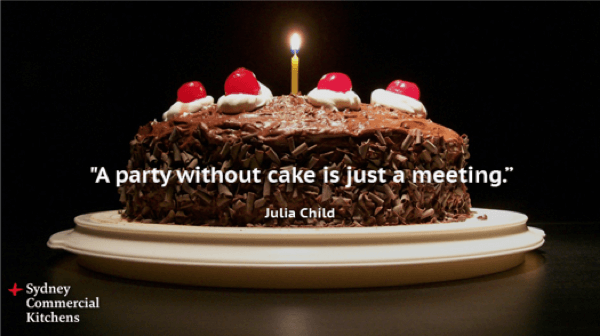 Julia Child Quote - A party without cake is just a meeting..,