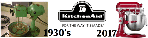 Kitchenaid Mixers through the years