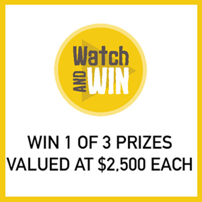 Win $2,500 worth of prizes with each episode