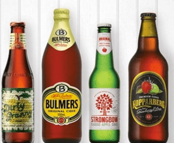Australia's most popular cider brands
